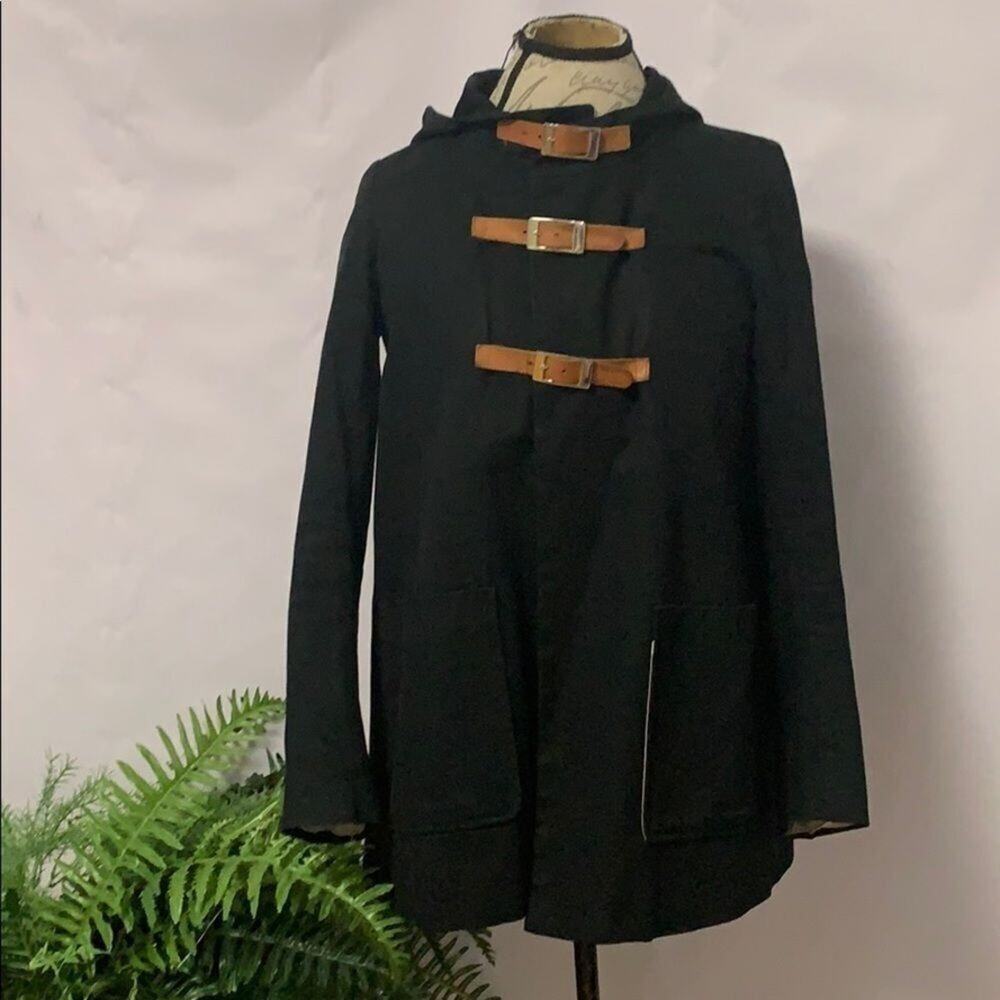 MAJE BLACK‎ TRIPLE BUCKLE JACKET SIZE M